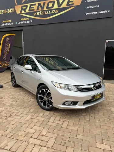 HONDA CIVIC EXS 1.8 FLEX 1.8  AUTOMATICO 2012/2012 PRATA