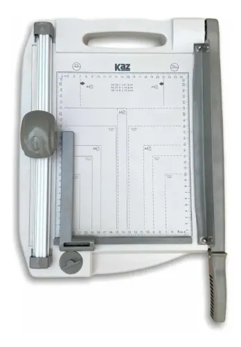 Guilhotina Refiladora de Papel A4 KAZ 30cm - Corta até 10 folhas