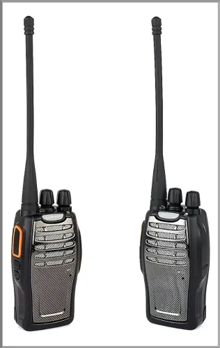 kit 2 Rádio comunicador com fone aofeng 777S para uso em longas distâncias + fone Ultimas