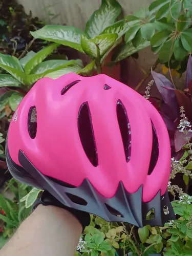 Capacete ciclismo bike rosa