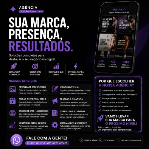 Social Media, Design, Reels e Criação de Sites Profissionais