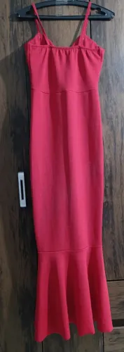 Vestido Longo Sereia Vermelho ?