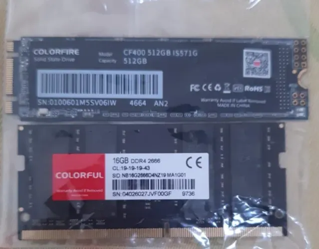 Vendo SSD NVME/SATA 512 GB.