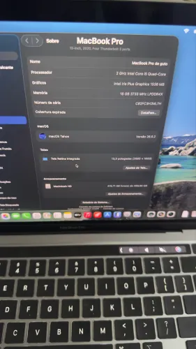 MacBook Pro 13?  I5 quadre core 16 de ram 500 HD