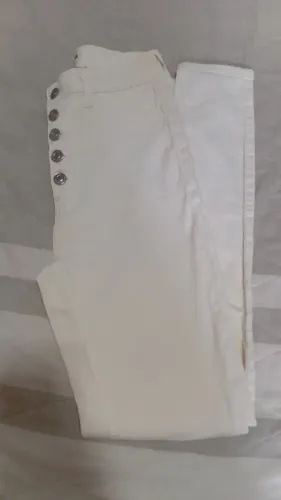 ? Calça Branca Tally Weijl Modelo Hana - Importada (Cintura Alta)