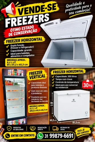 Vende se 2 frezers 