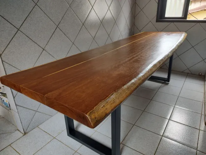 Mesa madeira maciça 2,75 metros