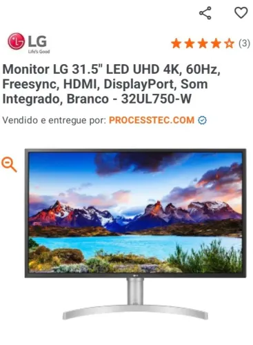 Monitor 32 4k LG