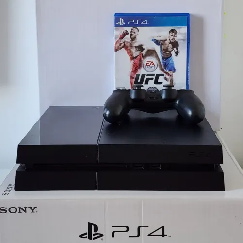 PS4 FAT 500GB c/ Garantia e Jogo. Somos LOJA FÍSICA 