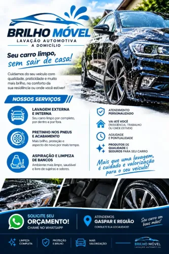 Lavação automotiva a domicílio 