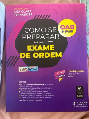 Livro ?Como se preparar para o exame de ordem?