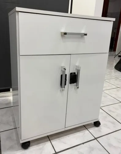 Armário Branco 2 Portas Com Gaveta OPORTUNIDADE