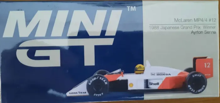 Mini GT McLaren MP 4/4 1988 Japanese Grand Prix Winner Ayrton Senna