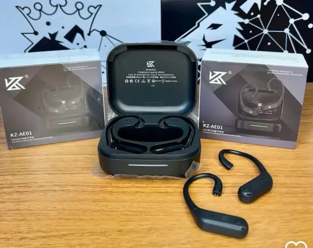 Adaptador Bluetooth KZ AE01 5.4 Black Light Para Fones KZ QDC C-Pin