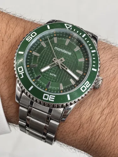 RELOGIO MONDAINE MOSTRADOR VERDE