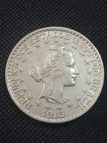 Moeda de Prata de 2000 Réis 1913
