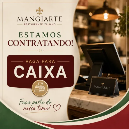 VAGA PARA ATENDIMENTO / CAIXA - RESTAURANTE