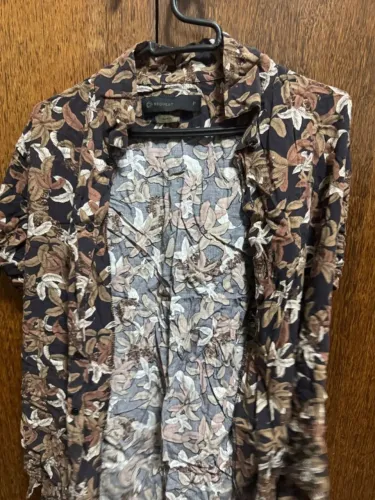 camisa masculina request floral p