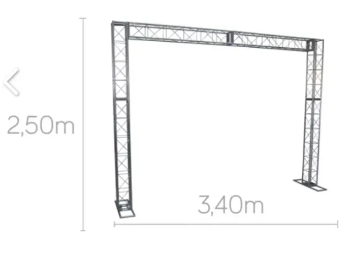 Kit aço A20 treliças retangular BoxTruss