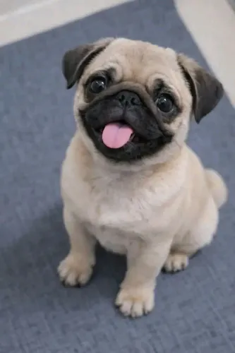 Pug Femea Linda de Pug com Vacina e Carinhosos