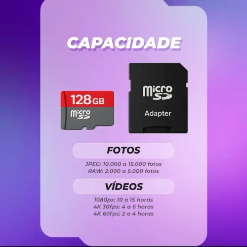 Cartão de memória128 G
