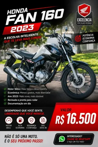 Fan 160 2023(vendo, troco e financio)
