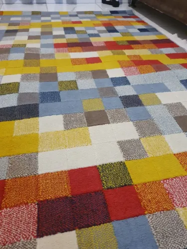 Tapete pixel colorido São Carlos 1,50x2,00
