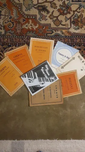 Partitura piano czerny Burgmüller cramer piano divertido pozzoli