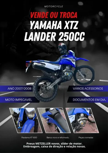 XTZ LANDER 250CC ( IMPECAVEL )