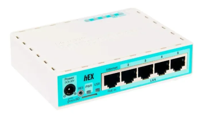 Roteador MikroTik RB750Gr3 (hEX)