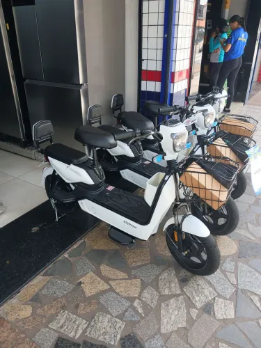 Já conhece o crediario da Gazin aqui na Velha Marabá? Bicicleta elétrica elemovi SEM JUROS