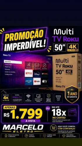 Multi tv roku 50 polegadas