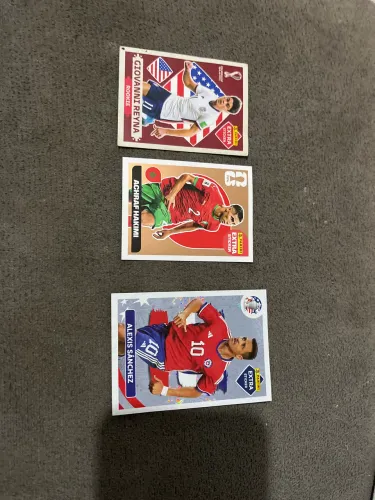 Figurinhas copa do mundo e copa América bordô, prata e bronze 