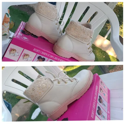 Bota infantil molequinha tamanho 32