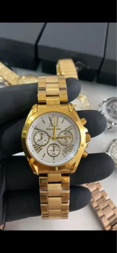 RELÓGIO MICHAEL KORS BANHADO A OURO 18k