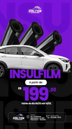 INSULFILM PARA SEU CARRO