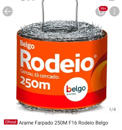 Arame pra cerca e grampo novos lacrado