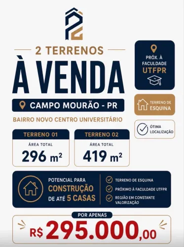 Dois terrenos de esquina
