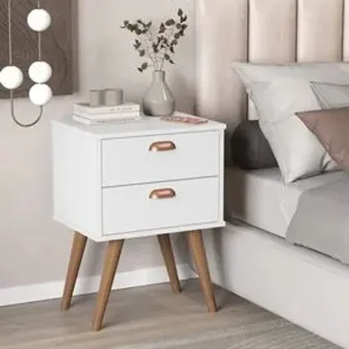 Mesa de Cabeceira Janus 2 Gavetas - (Entregamos)!!