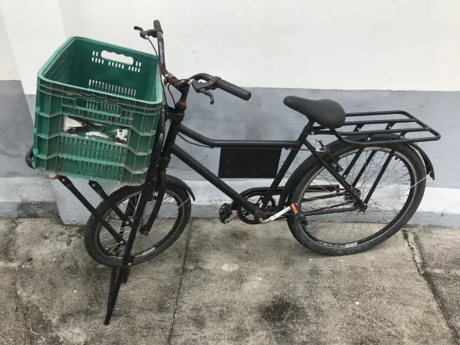 Bicicleta de carga.