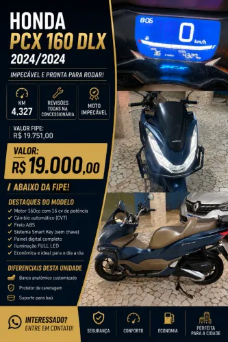Honda PCX 160 DLX - 2024 - Personalizada