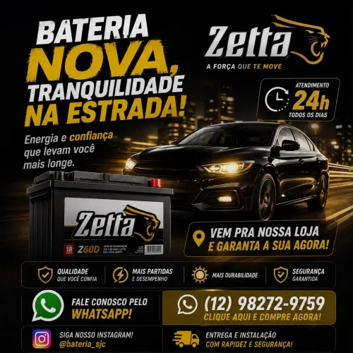 Bateria de carro e caminhão