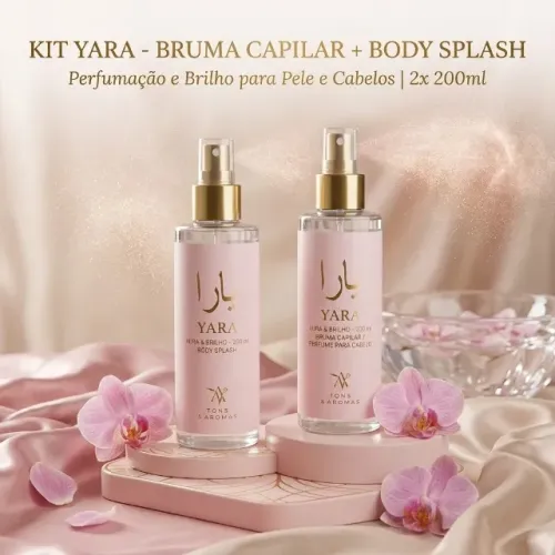 Kit Yara Body Splash 200ml e Bruma Capilar 200ml 