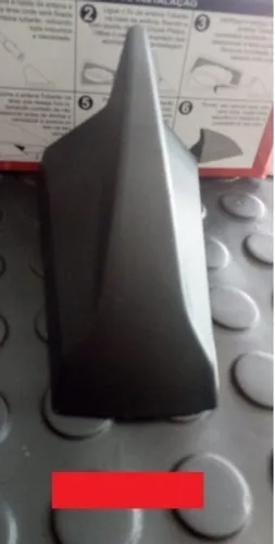 Antena Barbatana Shark Tubarão c sinal radio core vermelho preto Fosco Prata branco qkvzs 
