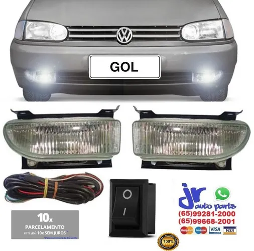 Kit farol de milha gol G2 bola