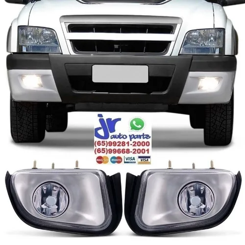 Par Farol de Milha S10 Blazer 01 02 03 04 05 06 07 08 2009 2010 2011 Auxiliar Neblina