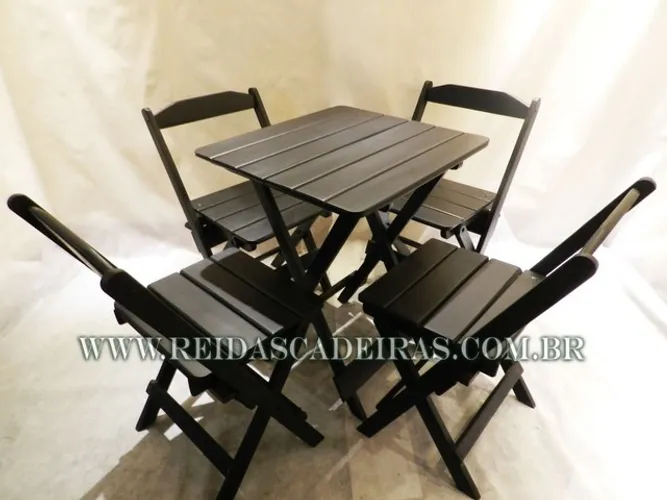 Mesa dobrável de madeira maciça para adega 