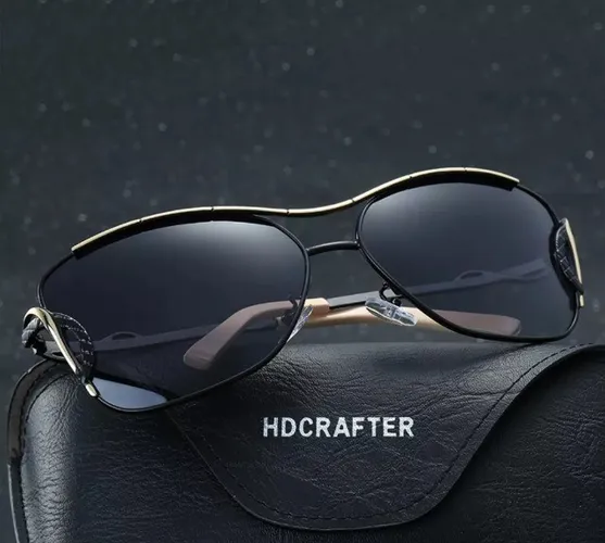 Preco de Custo! Óculos Sol feminino HDCrafter Proteção UV 400