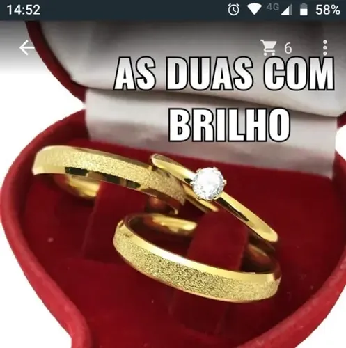 BARATO ANÉIS E ALIANÇAS ? DE AÇO INOX 316L OURO ? 18 KILATES 