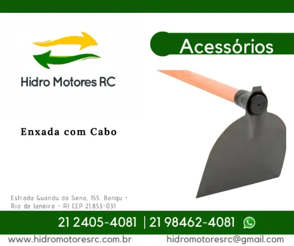 Enxada com cabo